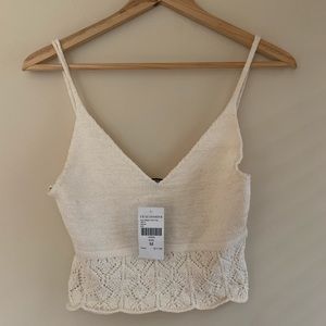 Knit crop top